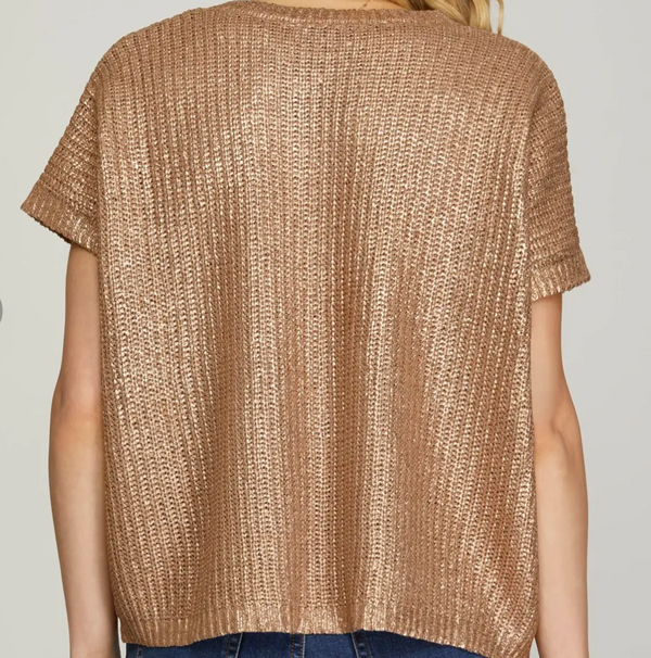 Gold Metallic Shirt