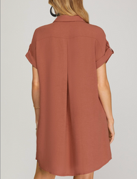 Woven Shirt Dress