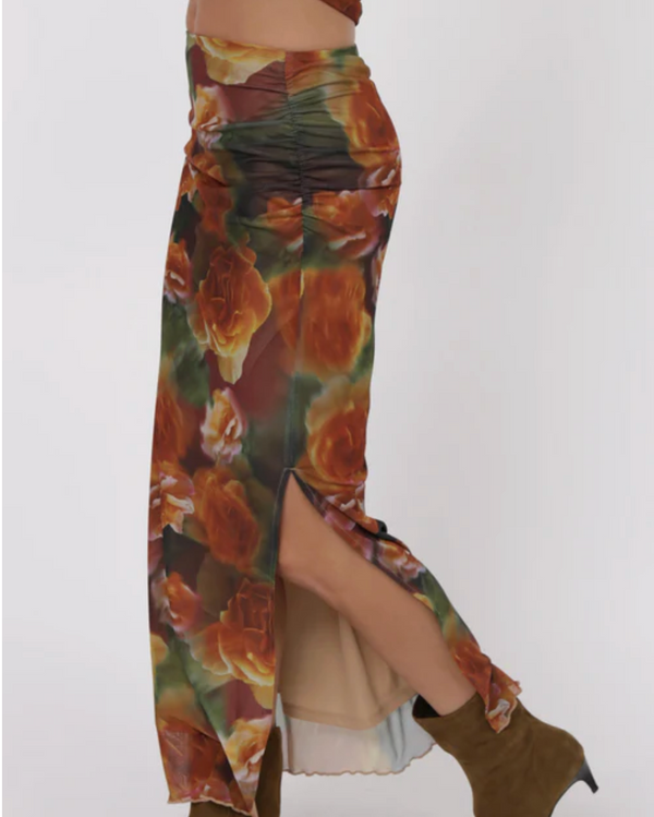 Heart Beats Side Slit Skirt