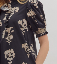 Botanical Print Dress