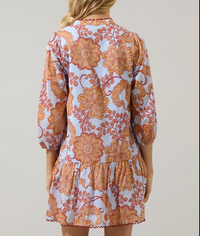 Siany Floral Ruffle Mini Dress