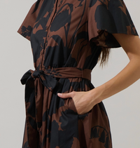 Somerton Floral Aurelia Babydoll Midi Dress