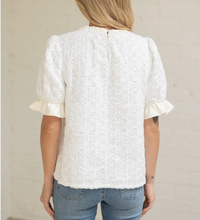 Sequin and Ribbon Embroidery Top