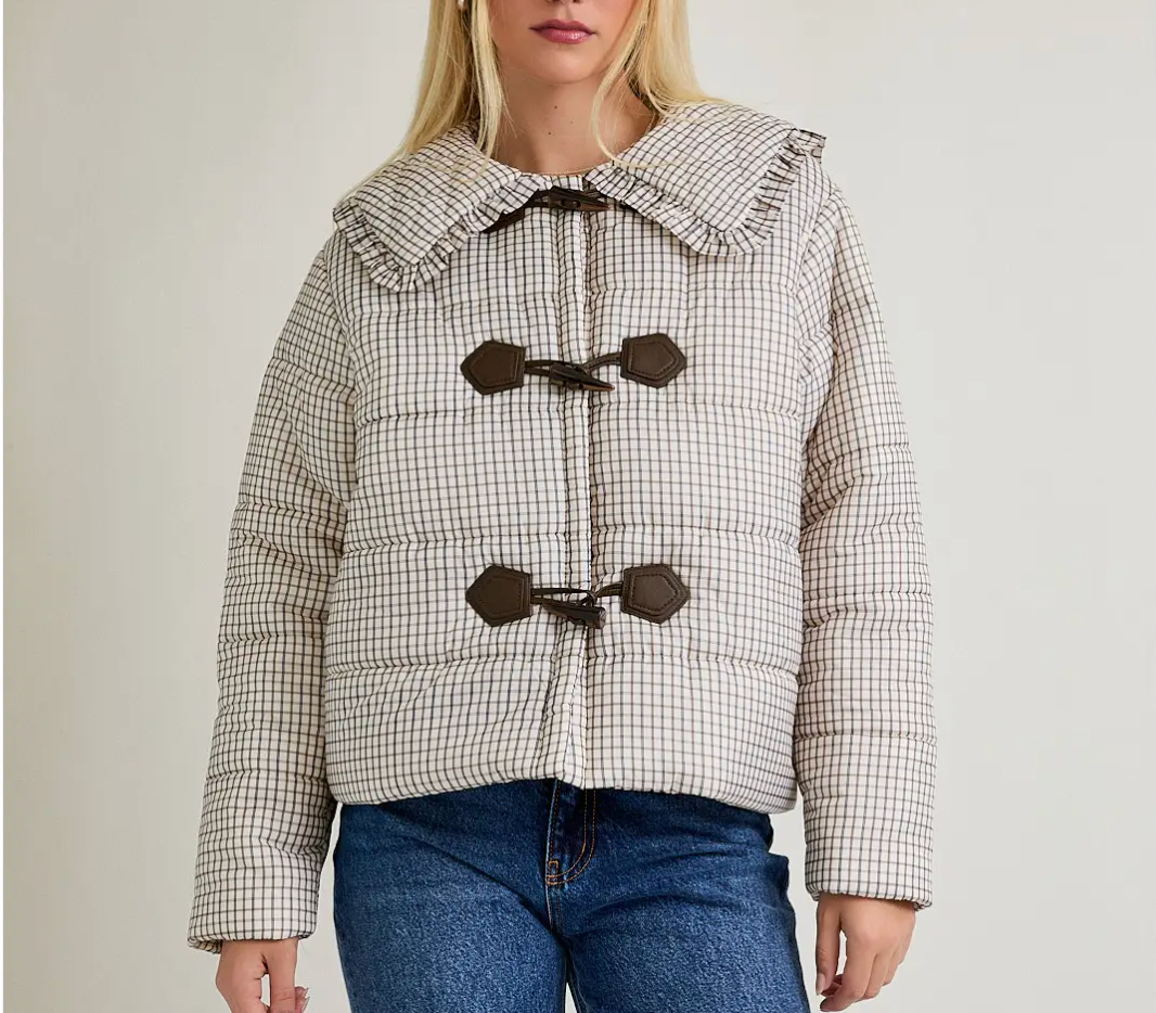 Plaid Padded Jacket