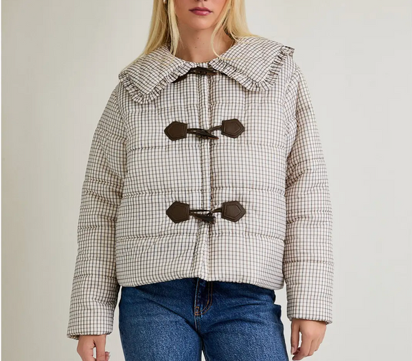 Plaid Padded Jacket
