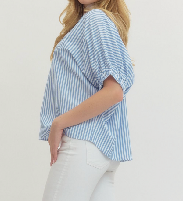 Entro Seersucker Blouse