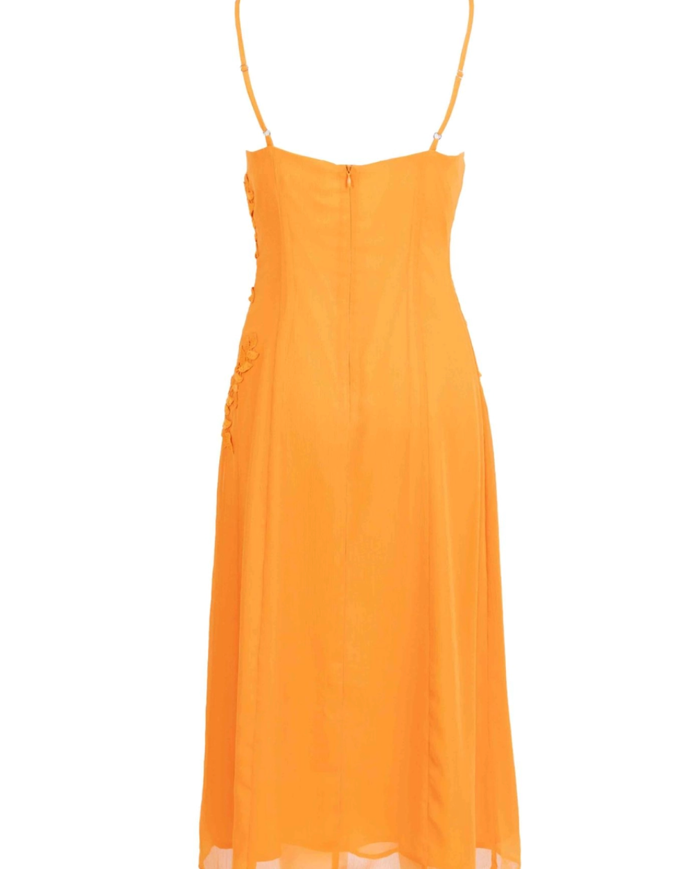 Prickly Petal Applique Midi Dress