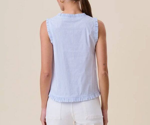 Striped Ruffle Blouse