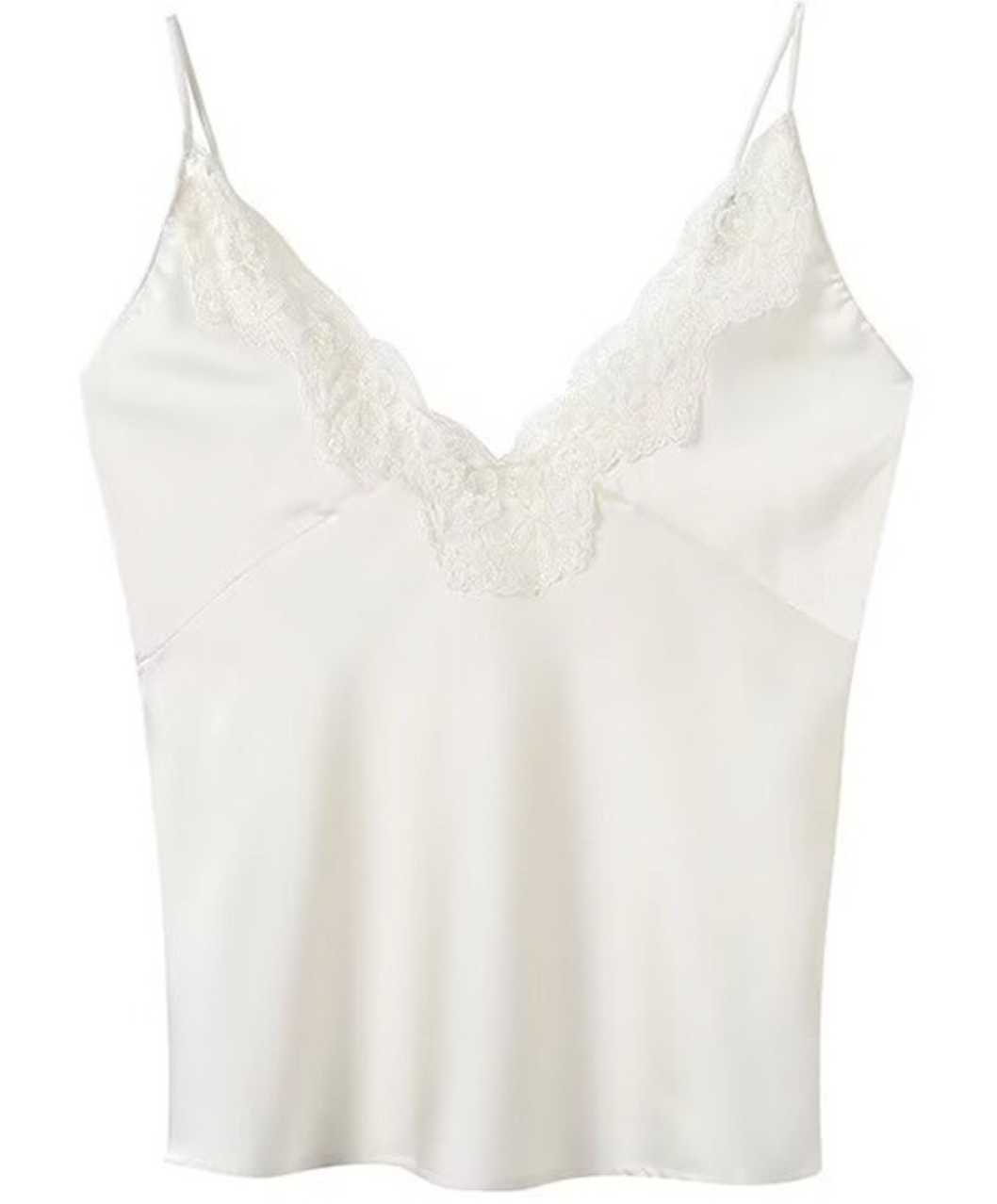 Satin LaceTrim Cami Top