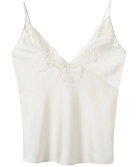 Satin LaceTrim Cami Top