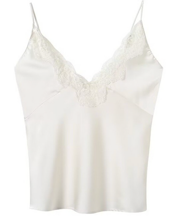 Satin LaceTrim Cami Top