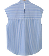 Striped Shirt With Tie
