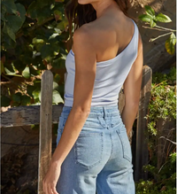 Seamless One Shoulder Ribbed Top