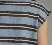 Stripe Cap Sleeve Top
