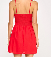 Top Stitch Bustier Sleeveless Mini Dress
