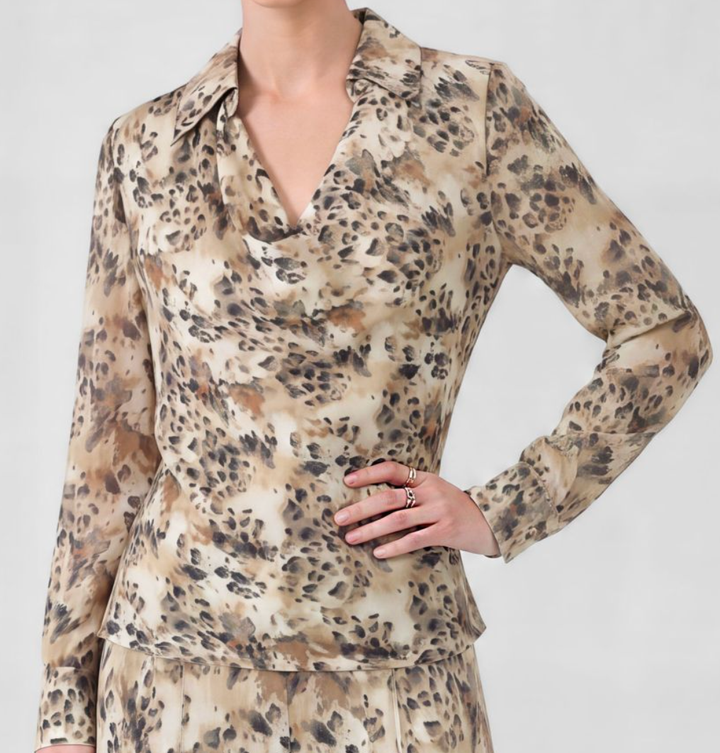 Leopard Print Shirt Blouse