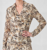 Leopard Print Shirt Blouse