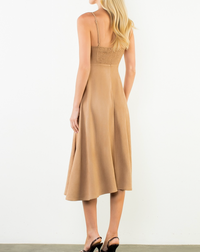 Suede Strapped Dress