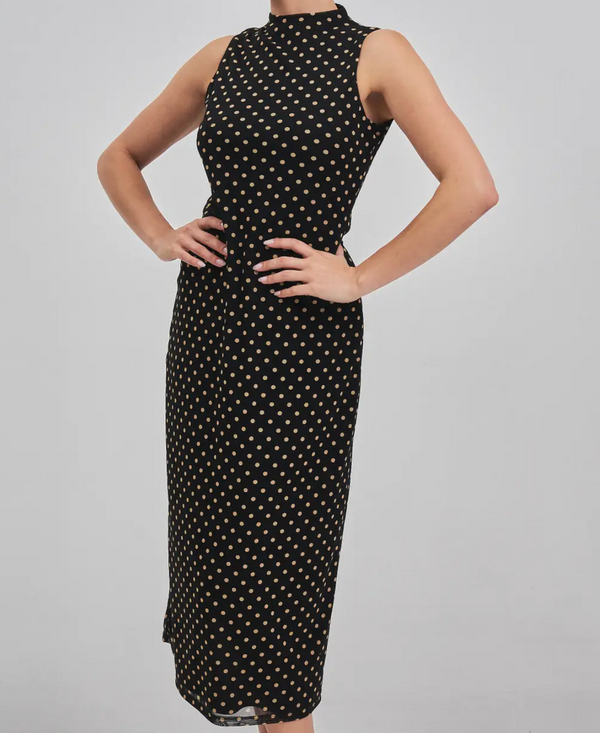 Polka Dot Mesh Dress