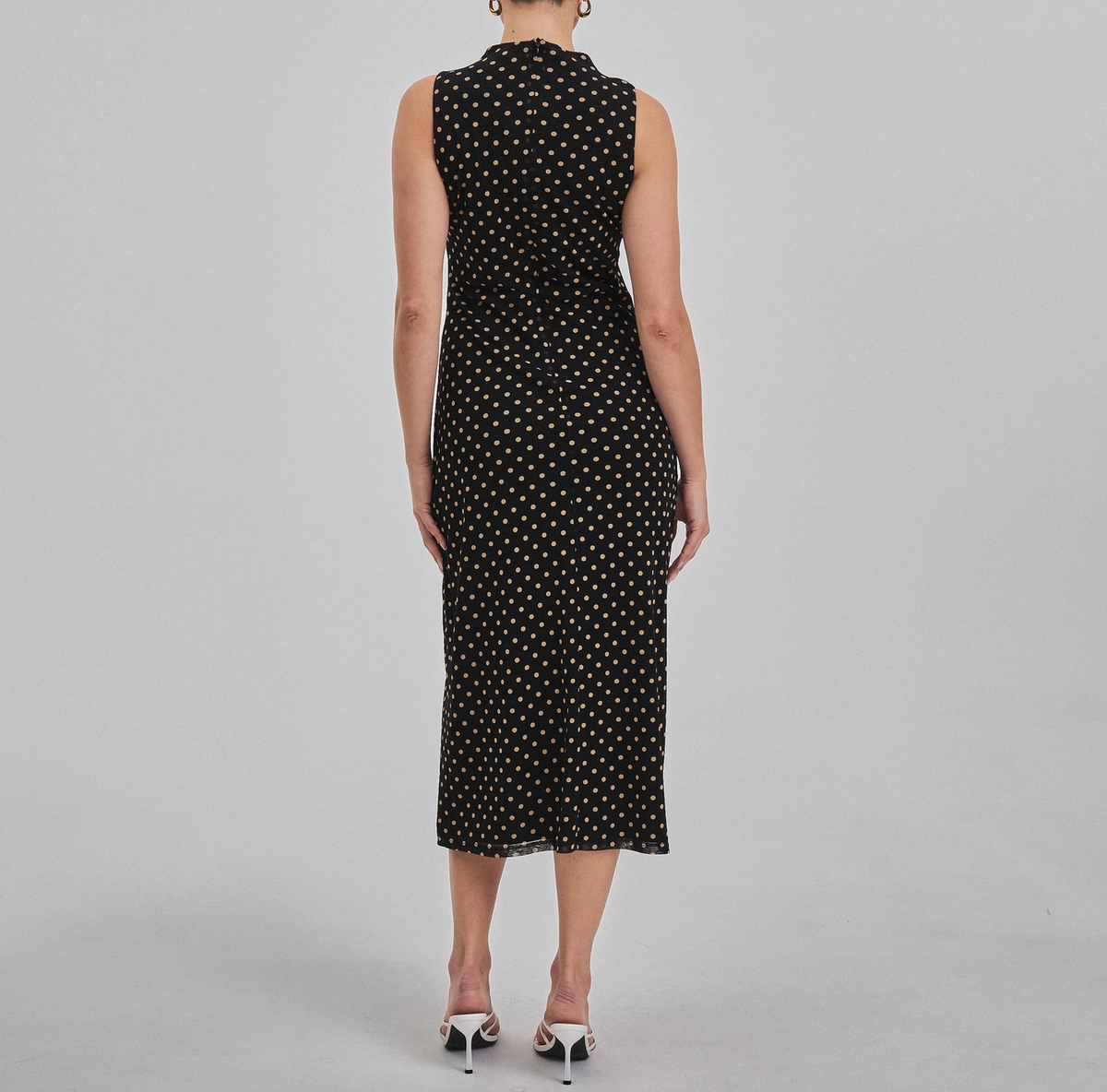 Polka Dot Mesh Dress