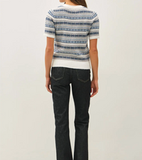 Fair Isle Short Sleeve Sweater