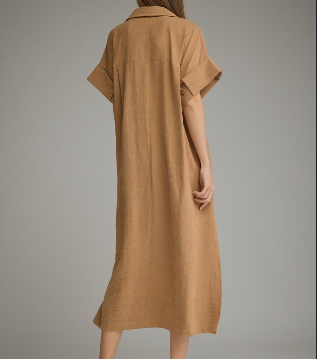 Camel Midi Dress