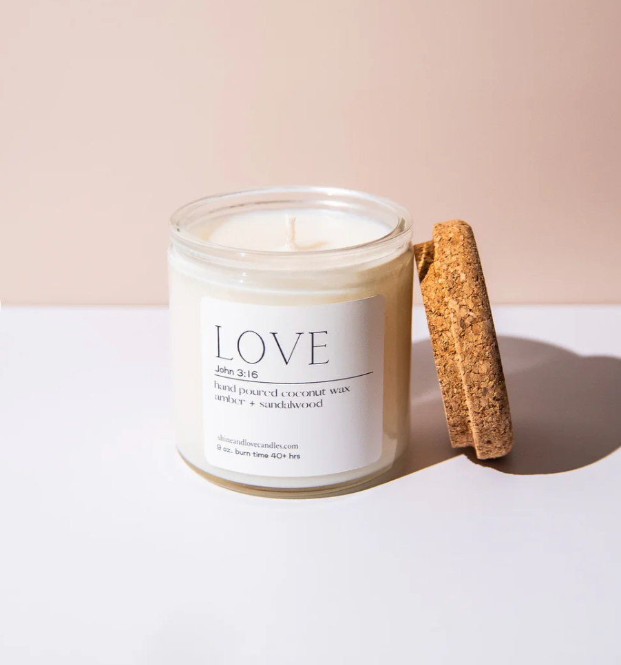 Love Candle + Amber Jasmine 9oz