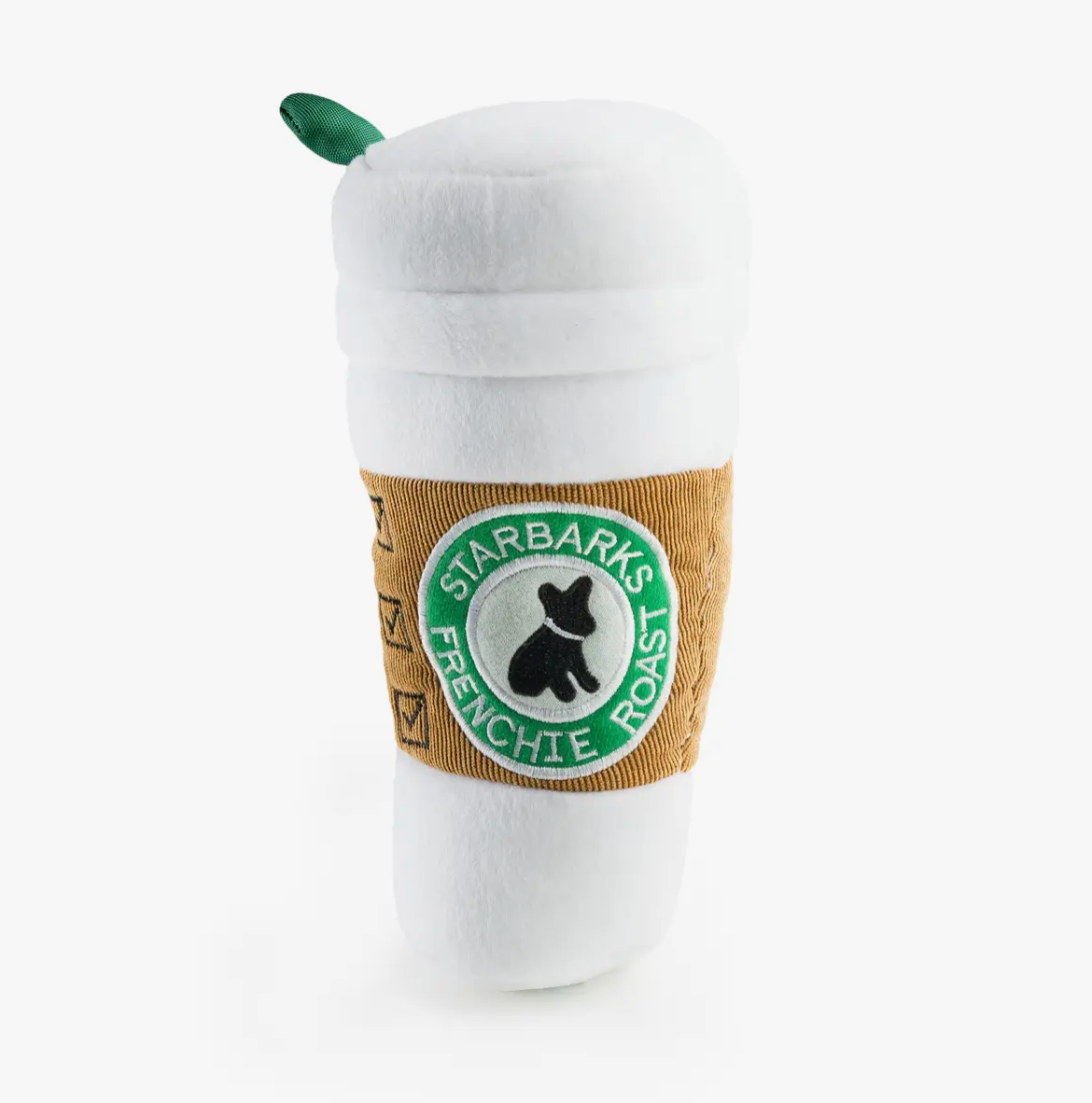 Starbarks Coffee Cup w/ Lid Squeaker Dog Toy