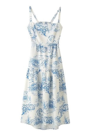 SundayUp Bow Back Blue Dress