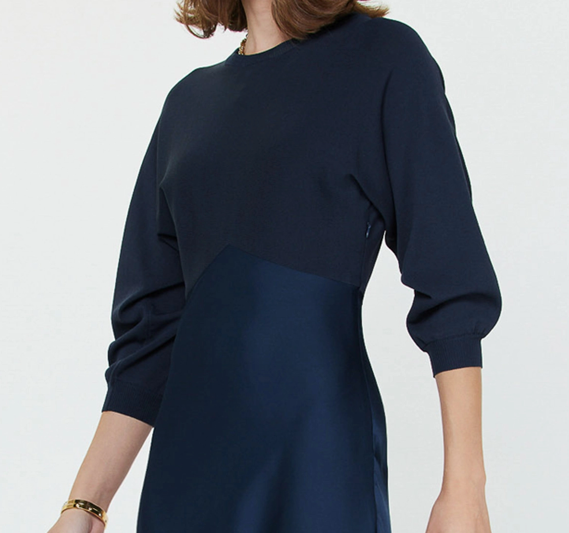 Sweater Mixed Media Dress