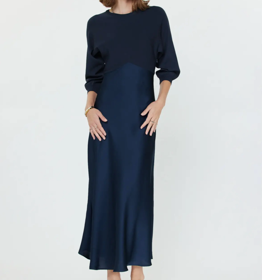 Sweater Mixed Media Dress