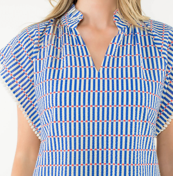 Short Sleeve Striped Dress