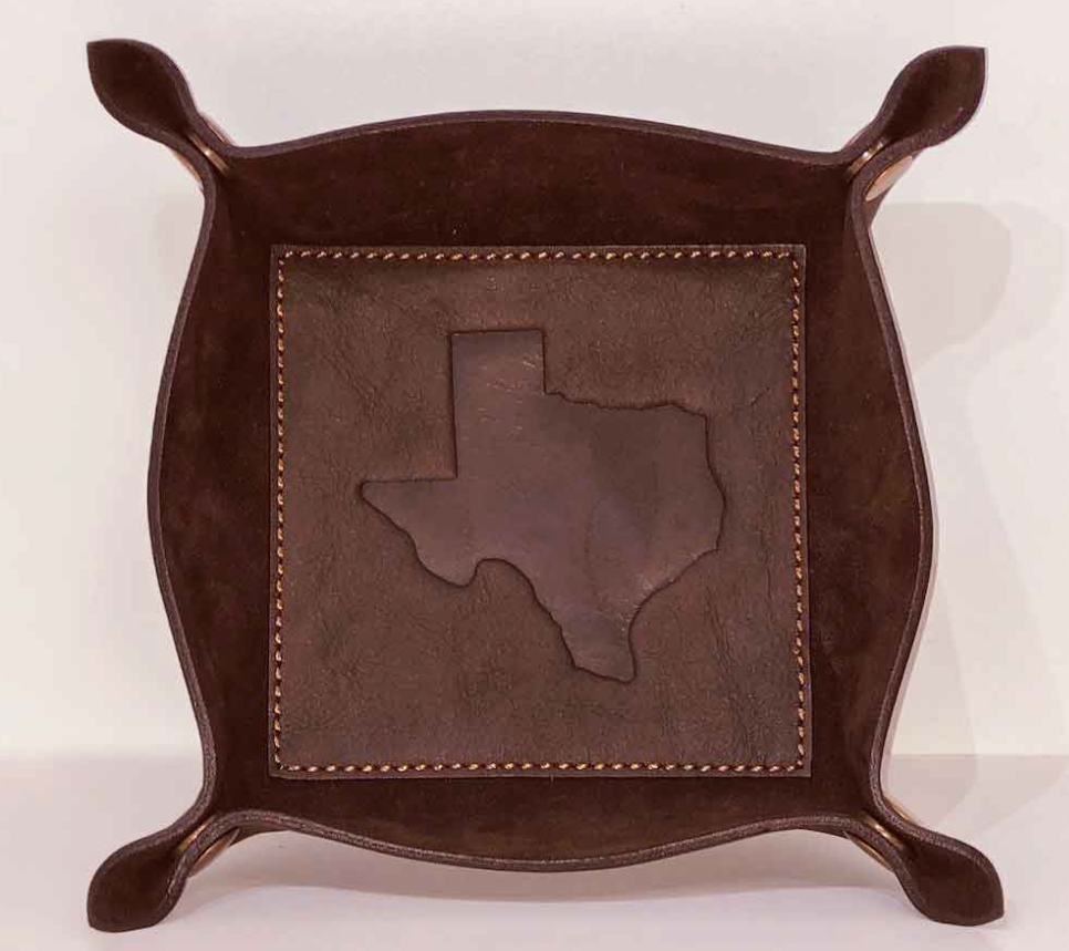 Texas Leather Valet Tray