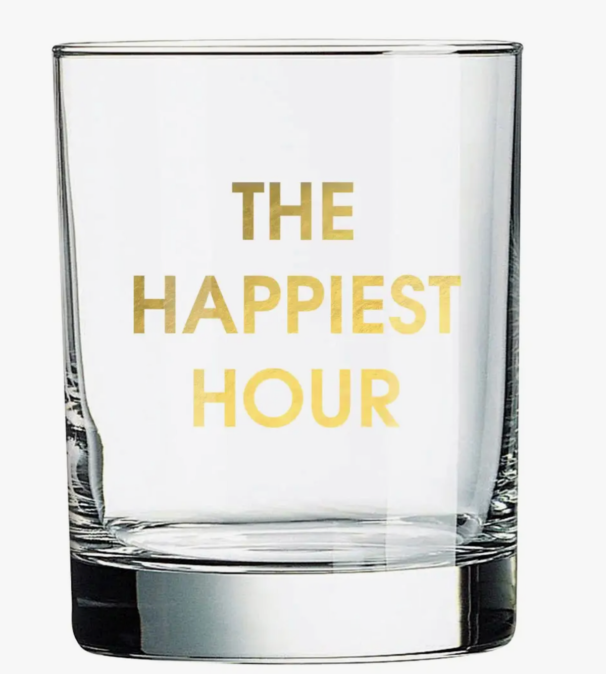 Rocks Glass "Happiest Hour"