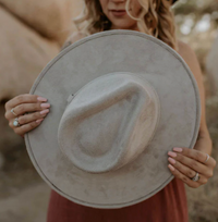 Modern Cactus Co - Vegan Suede Rancher Hat - Mocha