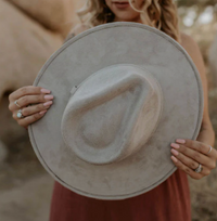 Modern Cactus Co - Vegan Suede Rancher Hat - Taupe