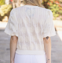 Voy Embroidered Floral Top