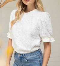 Sequin and Ribbon Embroidery Top