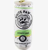 White Paw Lickety Lime Squeaker Dog Toy