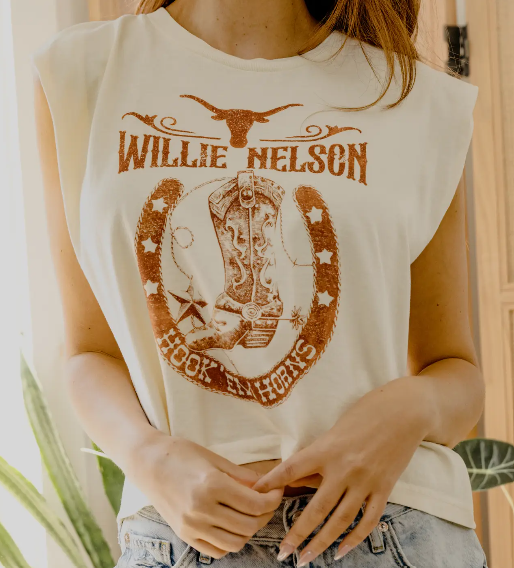 Willie Nelson UT Longhorns Muscle Tank