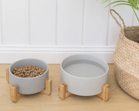 Ceramic Pet Bowl with Stand - Louie Living