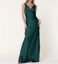 Plunge Neck Maxi Dress