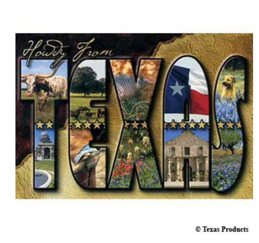Howdy From Texas Post Card