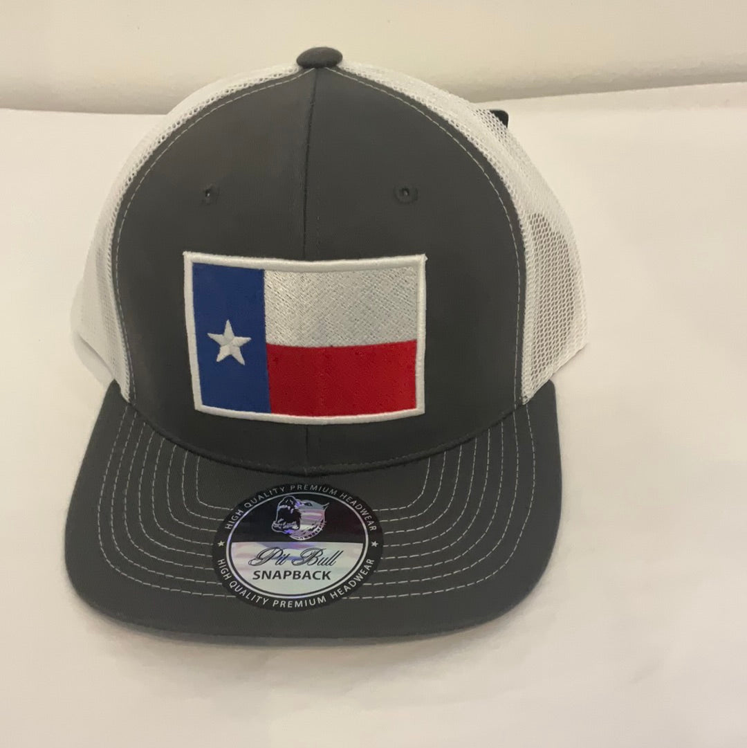 Hat Grey Texas Flag