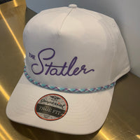 Hat Statler White and Purple Imperial