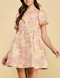 Love Embroidered Babydoll Dress