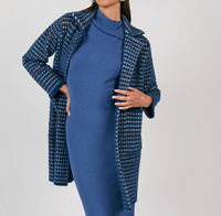 Marceau Houndstooth Coat