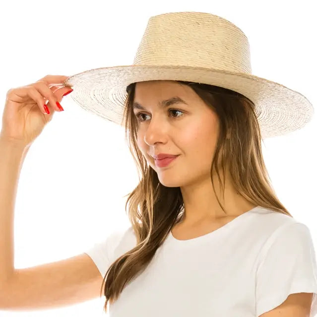Palm Leaf Rancher Hat - Structured