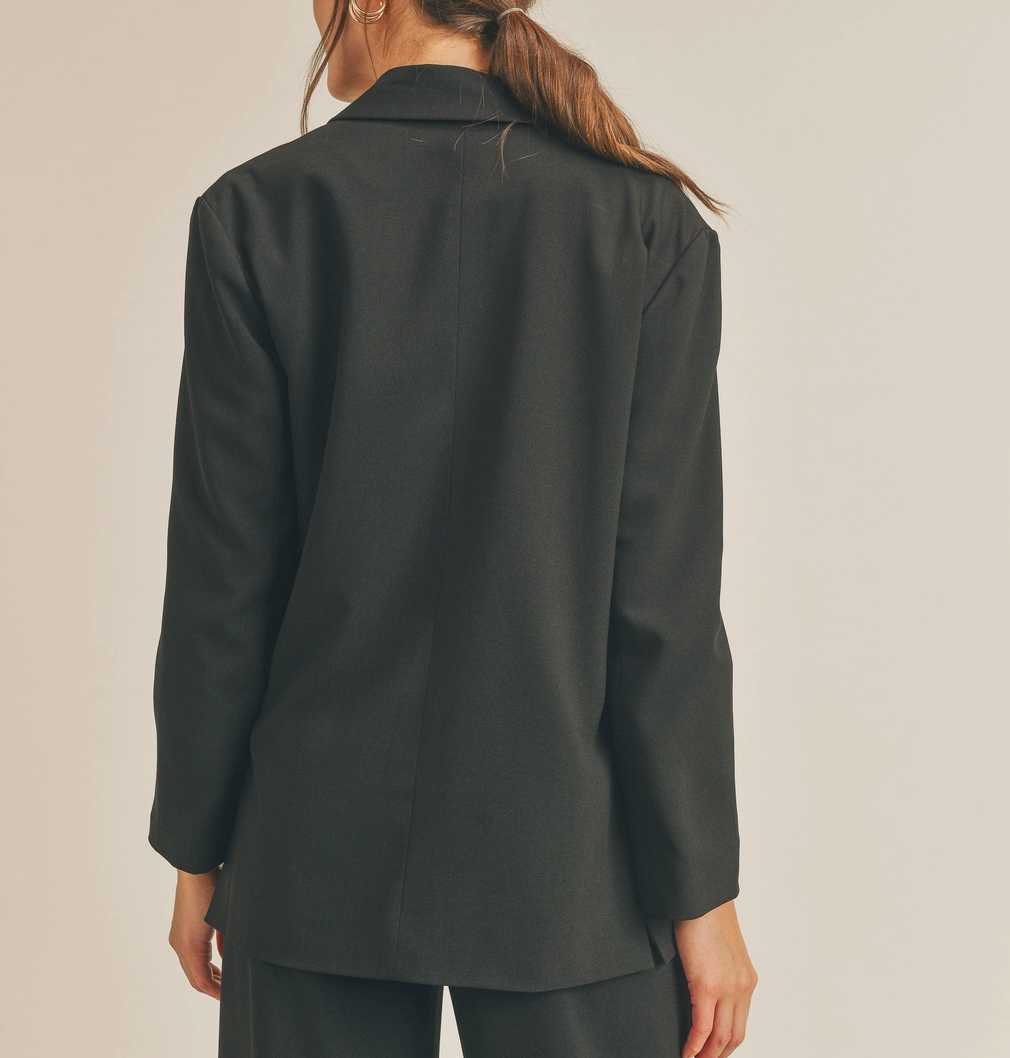 Reset By Jane Oversized Black Blazer