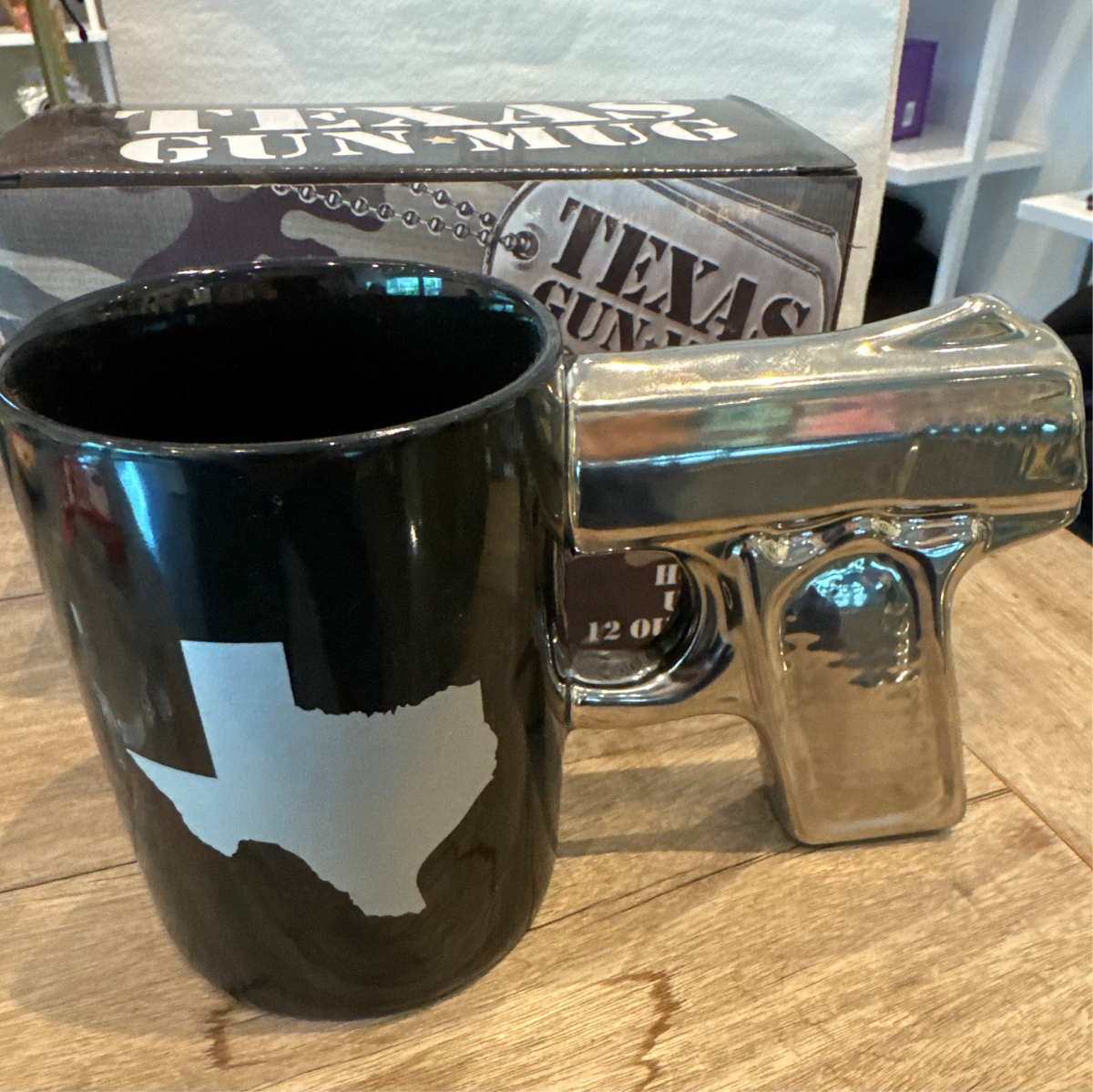 Gun Coffee Mug Silver